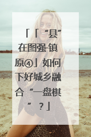 「“县”在图强·镇原④」如何下好城乡融合“一盘棋”？