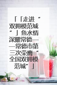 「走进“双拥模范城”」鱼水情深耀常德——常德市第三次荣膺“全国双拥模范城”
