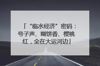 “临水经济”密码：号子声、糊饼香、樱桃红，全在大运河边