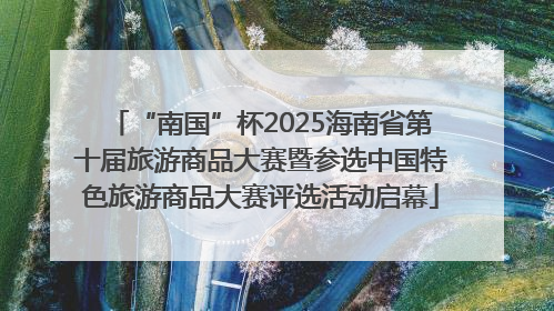 “南国”杯2025海南省第十届旅游商品大赛暨参选中国特色旅游商品大赛评选活动启幕