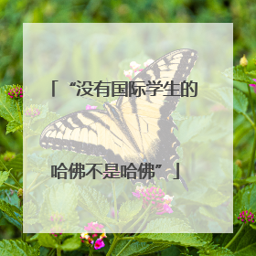 “没有国际学生的哈佛不是哈佛”