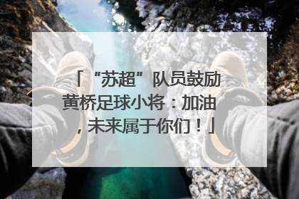 “苏超”队员鼓励黄桥足球小将：加油，未来属于你们！