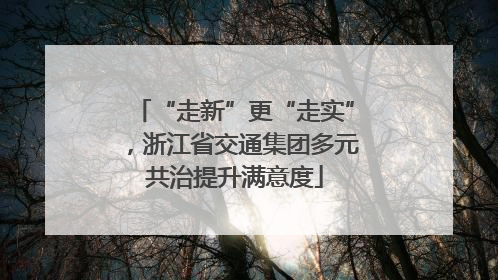 “走新”更“走实”，浙江省交通集团多元共治提升满意度