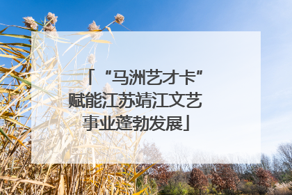 “马洲艺才卡”赋能江苏靖江文艺事业蓬勃发展