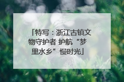 特写：浙江古镇文物守护者 护航“梦里水乡”慢时光