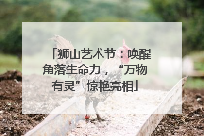 狮山艺术节：唤醒角落生命力，“万物有灵”惊艳亮相