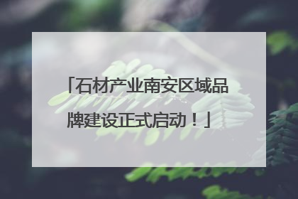 石材产业南安区域品牌建设正式启动！