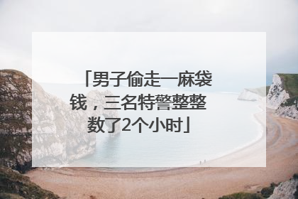 男子偷走一麻袋钱，三名特警整整数了2个小时