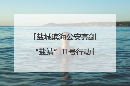 盐城滨海公安亮剑“盐靖”Ⅱ号行动