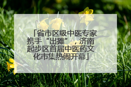 省市区级中医专家携手“出摊”，济南起步区首届中医药文化市集热闹开幕
