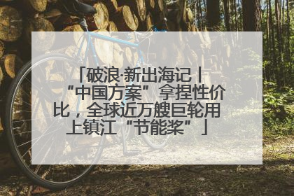 破浪·新出海记丨 “中国方案”拿捏性价比，全球近万艘巨轮用上镇江“节能桨”