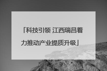 科技引领 江西瑞昌着力推动产业提质升级