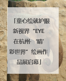 童心绘就护眼新视界“EYE在杭州·‘睛’彩世界”绘画作品展启幕