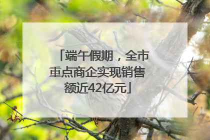 端午假期，全市重点商企实现销售额近42亿元