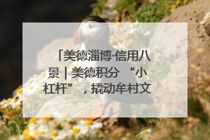 美德淄博·信用八景｜美德积分 “小杠杆”，撬动牟村文明 “大能量”