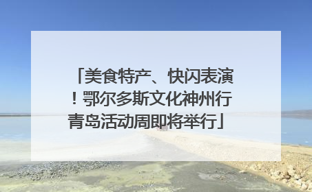 美食特产、快闪表演！鄂尔多斯文化神州行青岛活动周即将举行