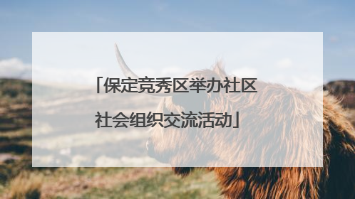 保定竞秀区举办社区社会组织交流活动