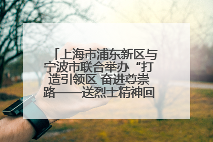 上海市浦东新区与宁波市联合举办“打造引领区 奋进尊崇路——送烈士精神回家乡”主题活动