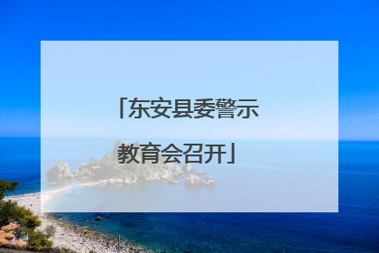 东安县委警示教育会召开