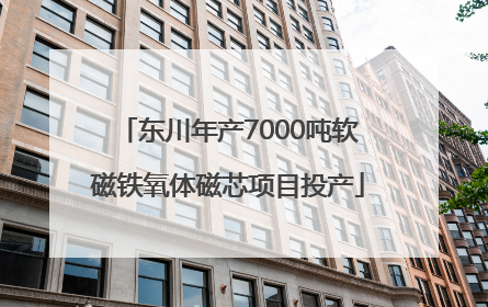 东川年产7000吨软磁铁氧体磁芯项目投产