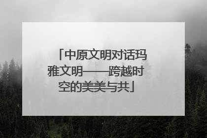 中原文明对话玛雅文明——跨越时空的美美与共