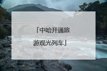 中哈开通旅游观光列车