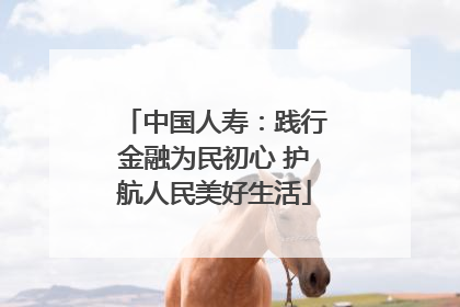 中国人寿：践行金融为民初心 护航人民美好生活