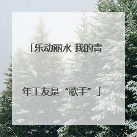 乐动丽水 我的青年工友是“歌手”