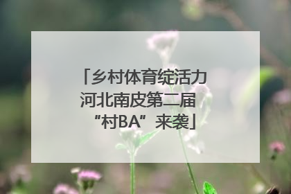 乡村体育绽活力 河北南皮第二届“村BA”来袭