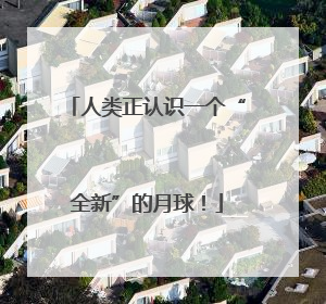 人类正认识一个“全新”的月球！