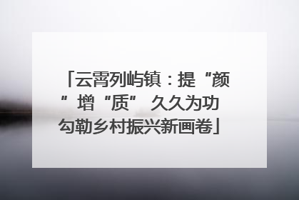 云霄列屿镇：提“颜”增“质” 久久为功勾勒乡村振兴新画卷