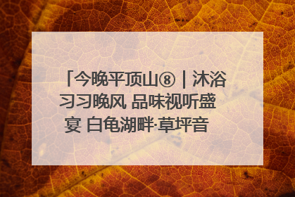 今晚平顶山⑧｜沐浴习习晚风 品味视听盛宴 白龟湖畔·草坪音乐会激情上演