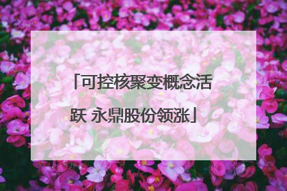 可控核聚变概念活跃 永鼎股份领涨
