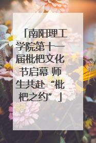 南阳理工学院第十一届枇杷文化节启幕 师生共赴“枇杷之约”