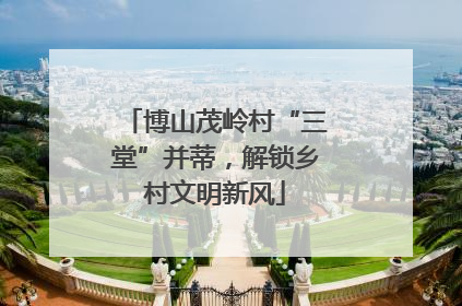 博山茂岭村“三堂”并蒂，解锁乡村文明新风
