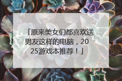 原来美女们都喜欢送男友这样的电脑，2025游戏本推荐！