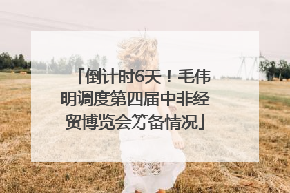 倒计时6天！毛伟明调度第四届中非经贸博览会筹备情况