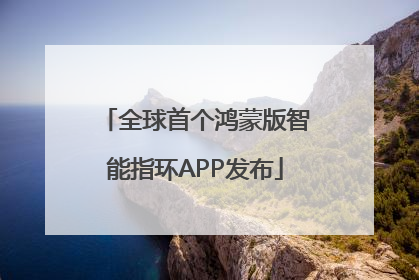 全球首个鸿蒙版智能指环APP发布