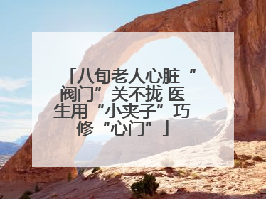 八旬老人心脏“阀门”关不拢 医生用“小夹子”巧修“心门”