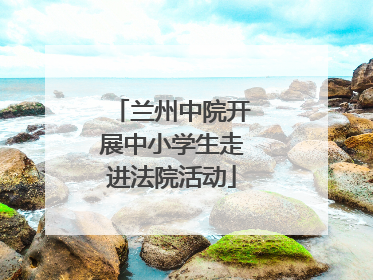 兰州中院开展中小学生走进法院活动