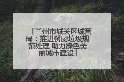 兰州市城关区城管局：推进餐厨垃圾规范处理 助力绿色美丽城市建设