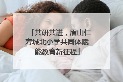 共研共进，眉山仁寿城北小学共同体赋能教育新征程