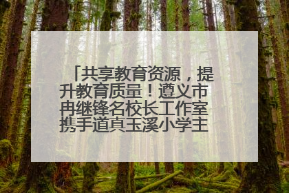 共享教育资源，提升教育质量！遵义市冉继锋名校长工作室携手道真玉溪小学主题研修出新出彩
