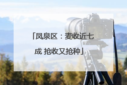 凤泉区：麦收近七成 抢收又抢种