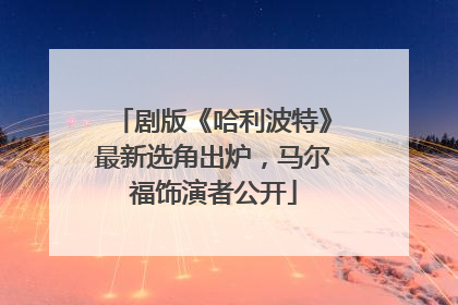 剧版《哈利波特》最新选角出炉，马尔福饰演者公开