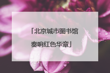北京城市图书馆奏响红色华章