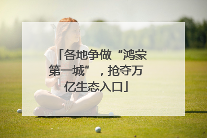 各地争做“鸿蒙第一城”，抢夺万亿生态入口