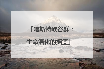 喀斯特峡谷群：生命演化的摇篮