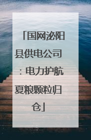 国网泌阳县供电公司：电力护航夏粮颗粒归仓
