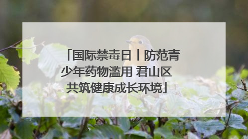 国际禁毒日丨防范青少年药物滥用 君山区共筑健康成长环境